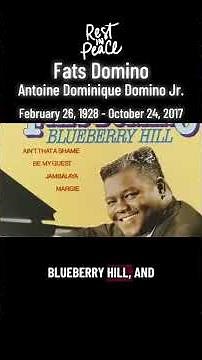 Fats Domino: RIP to The Real King of Rock ‘n’ Roll #musichistory