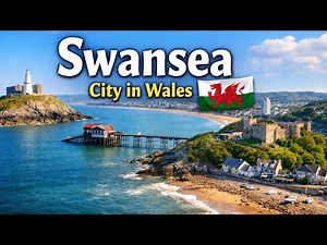 Swansea Wales 🇬🇧 |Coastal Drive, Mumbles Views & Beach Atmosphere (Silent 4K Tour)