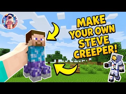 Make a CUSTOM Steve Creeper for Java & Bedrock!