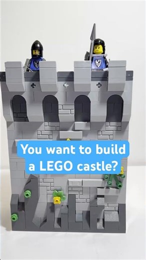 How-To Build A LEGO Castle Wall. #lego #tutorial #learning #help #moc #castle #howto #beginners