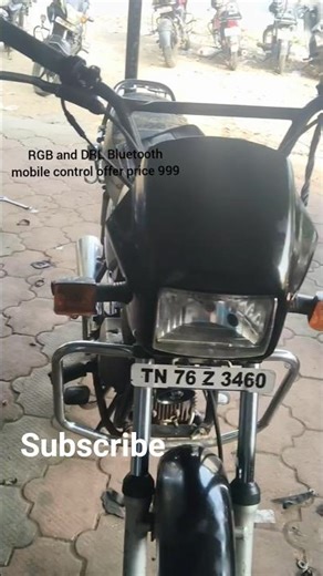 Hero honda splendor modified RGB and DRL Bluetooth mobile control #blutooth #mobilecontroller