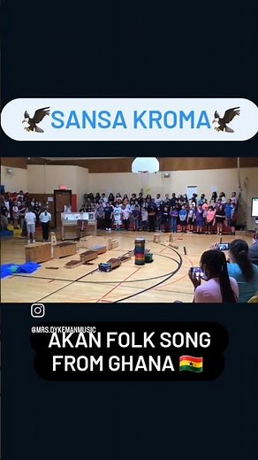 🦅SANSA KROMA🦅 Akan Folk Song from Ghana 🇬🇭 Arr. Michael Scott, Performed by 4th and 5th Grade Chorus