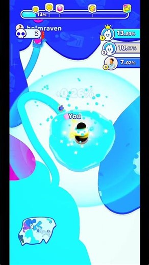 25% map cover in 15 second | insane paper.io2 win!