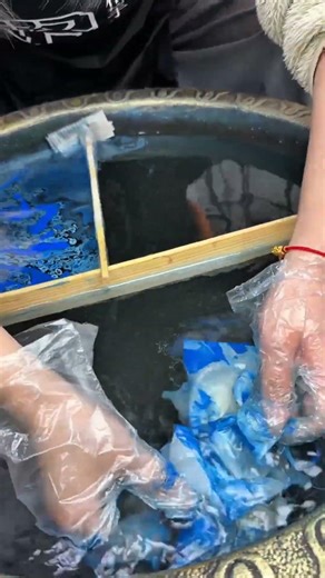 An object resembling a blue octopus was retrieved from inside #lifehacks #artwork #artist #art #tech