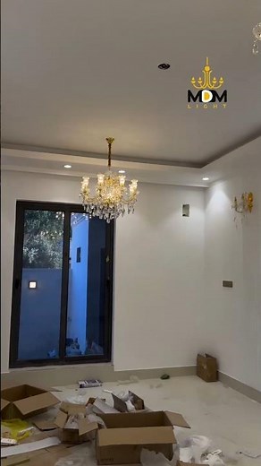 ✨ Original Crystal Chandelier Light | Luxury Hall Decoration | Crystal Chandelier Installation #home