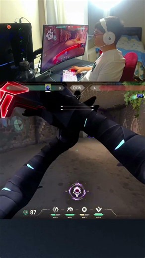 decent one-handed gameplay #fypシ #valorant #valorantclutchmoments
