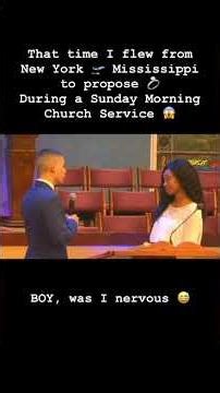 Surprise Proposal At Church 💍❤️ #proposal #shesaidyes #husbandandwife #married #marriagegoals