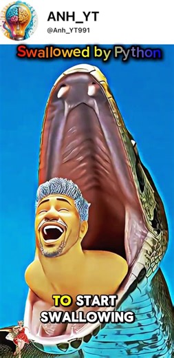 swallowed by a python😰🥶#shorts #popular science #popular science #general science knowledge