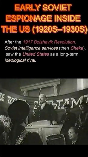 Soviet Espionage in USA in 20s and 30s. #history #coldwar
