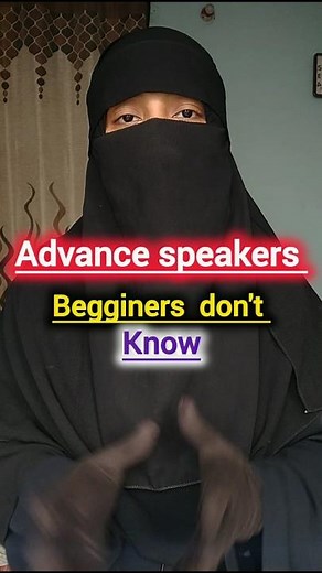 Advanced speaker vs Basic speakers 🙆‍♂ #englishshorts #englishgrammar #englishlanguage