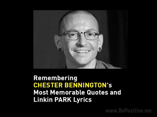 33K views · 94 reactions | Remembering CHESTER BENNINGTON's Most Memorable Quotes and Linkin PARK Lyrics | BePositive | Facebook