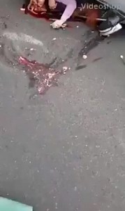 TRAGIC DEAD! ACCIDENT LEAVES BRAINS SMEARED ALL OVER THE ROAD