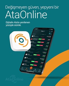 AtaOnline en güncel teknolojileri yepyeni yüzüyle sizlerle buluşturmaya devam ediyor. Mobil uygulamamızı hemen indirin, Ata Yatırım güvencesiyle yatırımlarınızda daima bir adım önde olun. | Ata Yatırım | Facebook