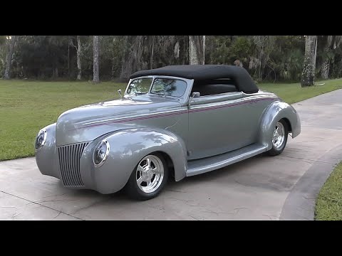 This 1939 Ford Deluxe Convertible Restomod is a Highly Drivable Street Rod with Classic Curb Appeal