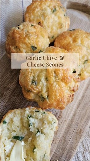 Spring Recipe | Garlic Chive & Cheese Scones