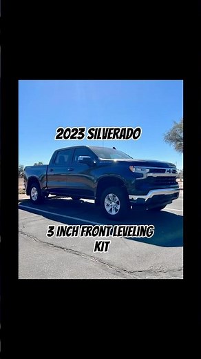 My 2023 Silverado on a 3 inch leveling kit from Mammoth