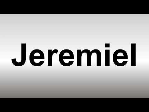 How to Pronounce Jeremiel
