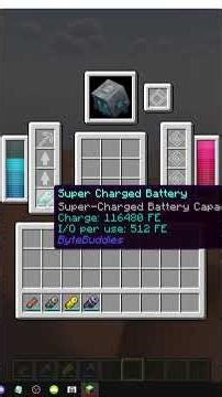 COMO USAR E RECARREGAR BATERIAS NO MINECRAFT (ByteBuddies)
