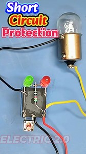 84K views · 829 reactions | How to Make a Short Circuit Protection Circuit #shortcircuitprotection #shortcircuit #Schematic #electronicsprojects #diyelectronic #LED | Electric 2.0 | Facebook