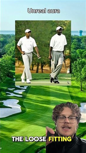 Comparing 90’s golf attire to modern day 😬 #golflife #golfshorts #golfwear #greenscreen