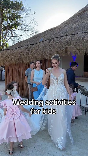 Take a look at this kid-friendly wedding filled with activities to keep the little ones entertained! Who said weddings are just for adults? 🎉👶✨ Planner @Sofia Garcia Venue @Blue Venado Venues #childfriendlyweddin #childfrendlyweddingvenue #FamilyFriendlyWeddings #KidApprovedEvents #UnforgettableMoments