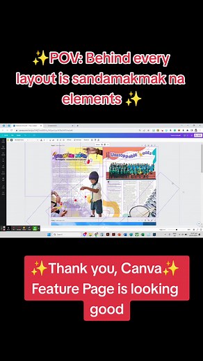 Relate ba? Hinahada na ang Feature page! Designing with Canva! ✨💗 #fypシ #fyp #foryoupage #schoolpaper #maestra #campusjournalism #Rspc #teachersoftiktok #teachersbelike #canva #CanvaDesigns #layoutdesign #graphicdesign