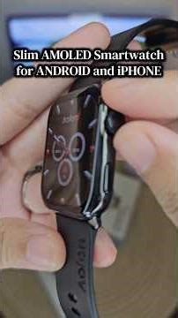 Slim AMOLED Smartwatch for Android and iPhone - AOLON GT S3 Ultra Light Thin IP68 Waterproof Watch