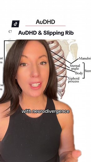 Have you dealt with a “slipping rib”? #hypermobile #adhshe #neurodiversity #ribpain #fyp #adhdinwomen
