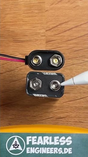 Combine 9V batteries for more voltage (⚡️Lifehack)