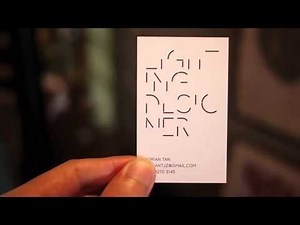 This Lighting Designer's Business Card Is Only Visible In Bright Light