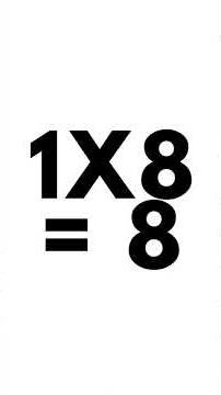 Multiplication Table of 1