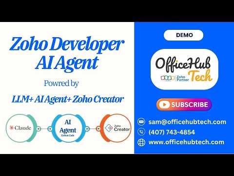 Zoho Developer AI Agent Demo | Powered by LLM + AI Agent (Python) + Zoho Creator | FREE & OpenSource