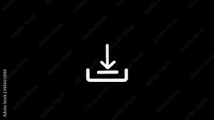 Download file icon, download icon, save document symbol, download arrow.