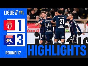 AS Monaco vs Olympique Lyonnais 1-3 Highlights Goals | Ligue 1 2025 | monaco lyon