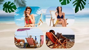 GORGECRAFT 2Pcs Beach Sling Chair Replacement Canvas 120X43cm Outdoor Chairs Cloth Replacements Yellow and White Stripes Reclining Patio Folding Chair Fabric for Sunbathing Garden Courtyard