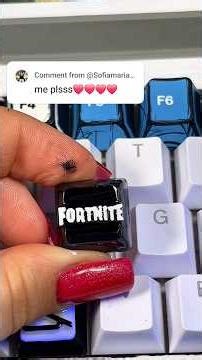 Printing F for Fortnite Logo! Then Drawing on my keyboard!@fortnite #3dprinting #keyboard