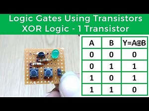 NOR Gate with 1 Transistor | SdevElectronics
