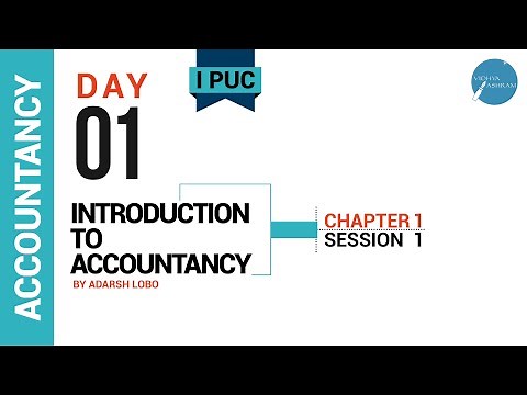 DAY 01 | ACCOUNTANCY | I PUC | INTRODUCTION TO ACCOUNTANCY | L1