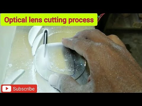 fiber lens manual cutting process by cutter machine