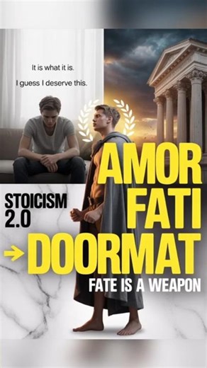 Amor Fati Does Not Mean Tolerating Disrespect #stoicism #psychology #emotionalintelligence