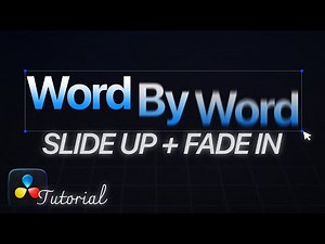 The Secret To Word by Word Fade In (Davinci Resolve)