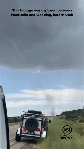 A listener sent in videos of a rare landspout tornado in Utah. These short-lived cyclones form differently from larger twisters and have a distinct, rope-like appearance. #landspout #tornado #kslnewsradio | KSL NewsRadio
