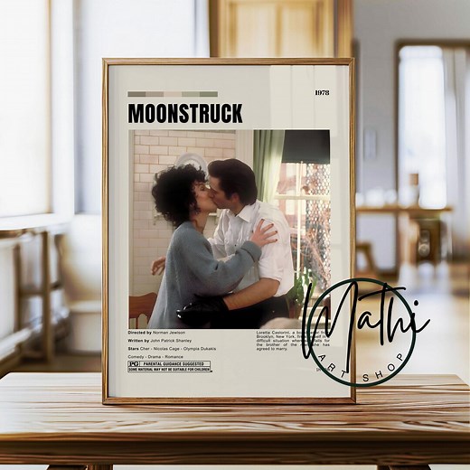 Moonstruck Movie Poster: Minimalist Romantic Comedy Film Art (digital & Physical) - Etsy