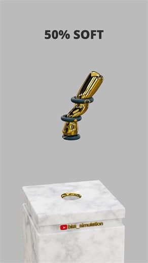 0% vs 100% Satisfying Cylinder 3D Soft Body Physics