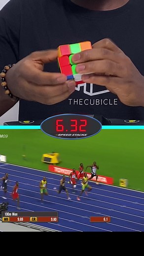 Rubik's cube pro vs Usain Bolt: Who's faster?