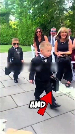 Adorable "Security" Wedding Ring 💍 Ceremony (TT/@julianapage)