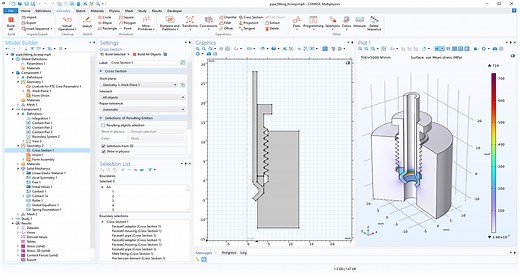 LiveLink™ for PTC Creo Parametric™ 更新 - COMSOL® 6.0 发布亮点