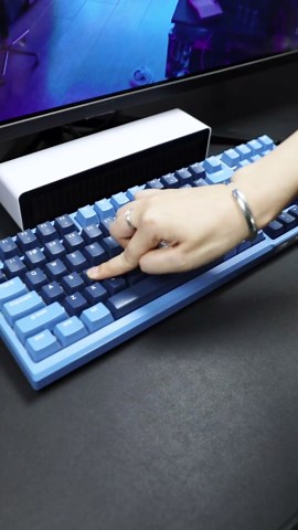 MageGee SKY98 Mechanical Gaming Keyboard, 96% Gasket Hot Swappable Wired Custom Creamy Keyboard with 5-Layer Sound Dampening, RGB Backlit, NKRO for Win/Mac (Prussian Blue, Blue Whale Switch)