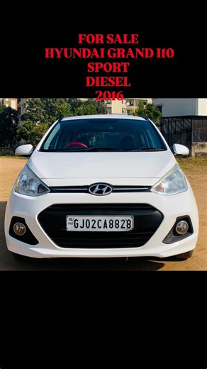 PATIDAR AUTO GANDHINAGAR on Instagram: "*FOR SALE* *HYUNDAI GRAND I10* 👈 *VARIANT*:- *SPORT ANNIVERSARY SPECIAL EDITION* *MODAL*:- *2016/10* *OWNERSHIP :- 01* *K.M *:- -* *82000 GENUINE KM* *INSURANCE*:- *FULL* *FUEL TYPE* :- *DIESEL* *TRANSMISSION*:- *MT* *DUAL TONE INTERIOR* *CAR WITH CENTER LOCK* *CAR WITH AIRBAGS* *POWER WINDOW* *COMPANY MUSIC SYSTEM WITH STEARING MOUNTAIN AUDIO CONTROL* *ALL NEW TYRE* *BRAND NEW CONDITION* *ORIGINAL GADI*👌 *RECENTLY SERVICE DONE* *FOR MORE INFORMATION KIN