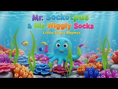 Mr. Socktopus and His Wiggly Socks | @Little Stars Rhymes & Kids Nursery Rhymes